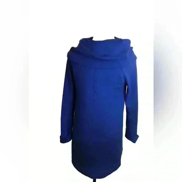 Vince Camuto Women’s Small Royal Blue Long Sweater Cowl Neck Cuff Sleeves - Picture 2 of 5